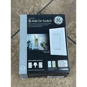 GE Z-Wave  Add-On Smart Switch. Sealed 12723 New